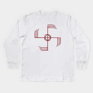 Ginfaxi Icelandic Stave | Magical Viking Symbols Kids Long Sleeve T-Shirt